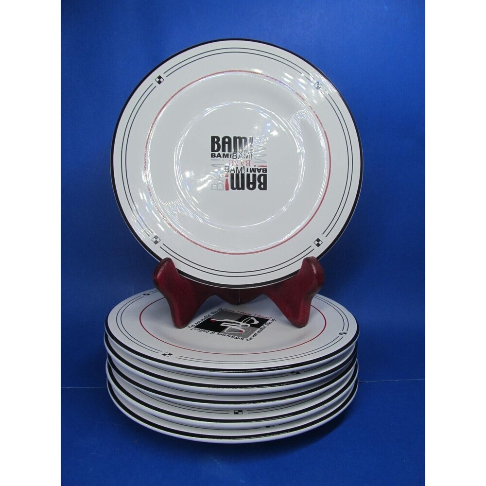 Emeril Quotes 7 7/8" Dessert Appetizer Salad Plates  Bundle of 6